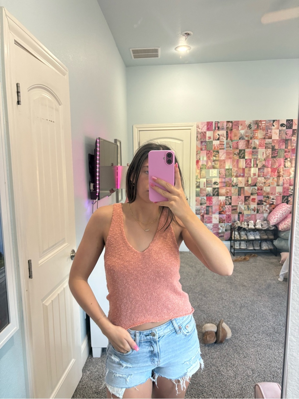 O'Neill Textured Rust Tank Top